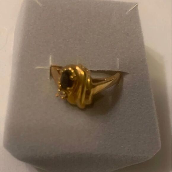 10 precious stones size 7 ladies vintage rings size 7 - Picture 9 of 12